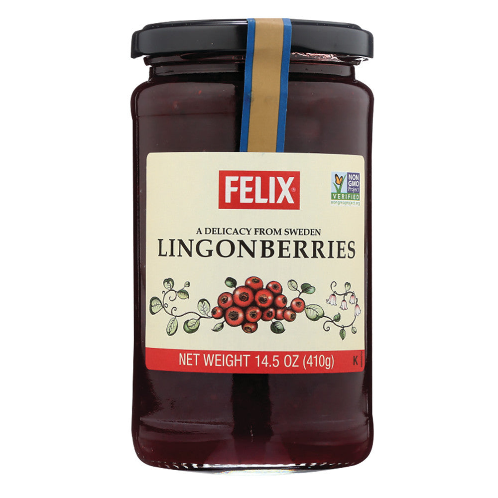 Wholesale Felix Lingonberries 14.5 Oz Jar-8ct Case Bulk