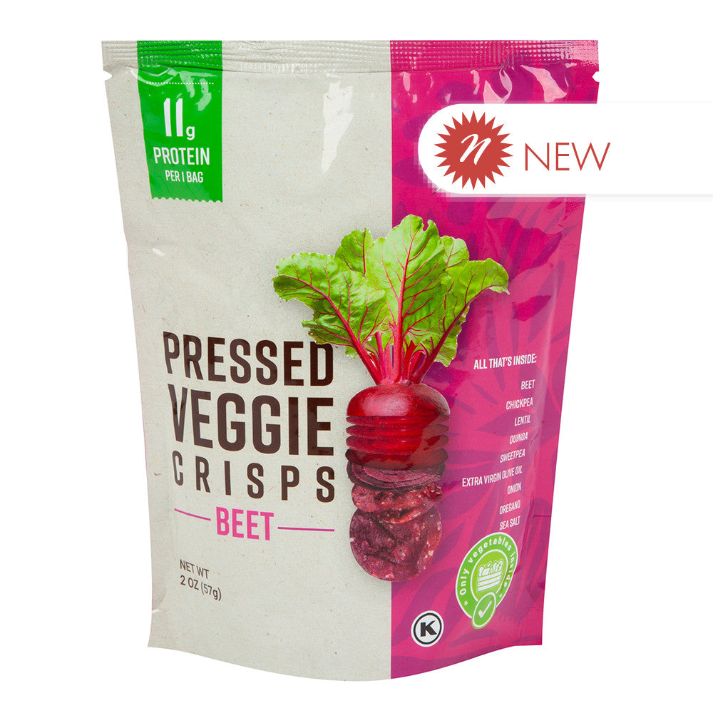 Wholesale Super Natural Pressed Veggie Crisps Beets Bag- Bulk