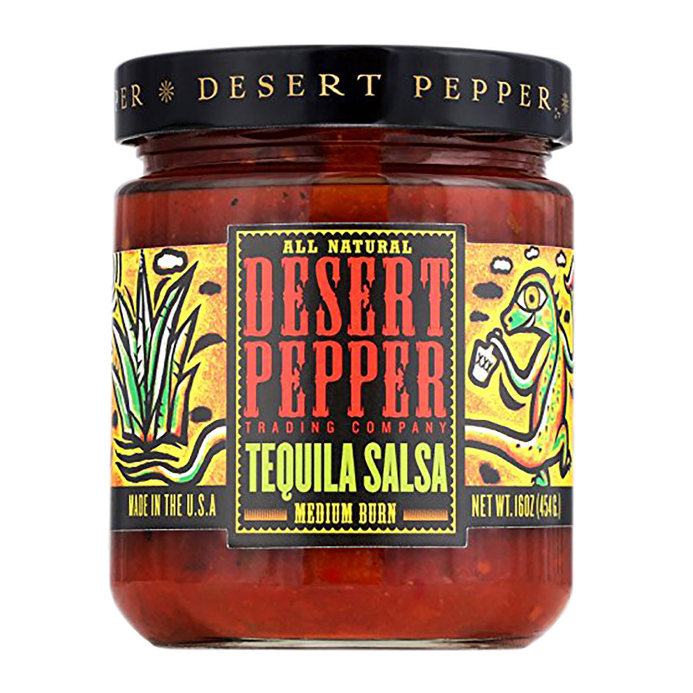 Wholesale Desert Pepper Tequila Salsa 16 Oz Jar- Bulk