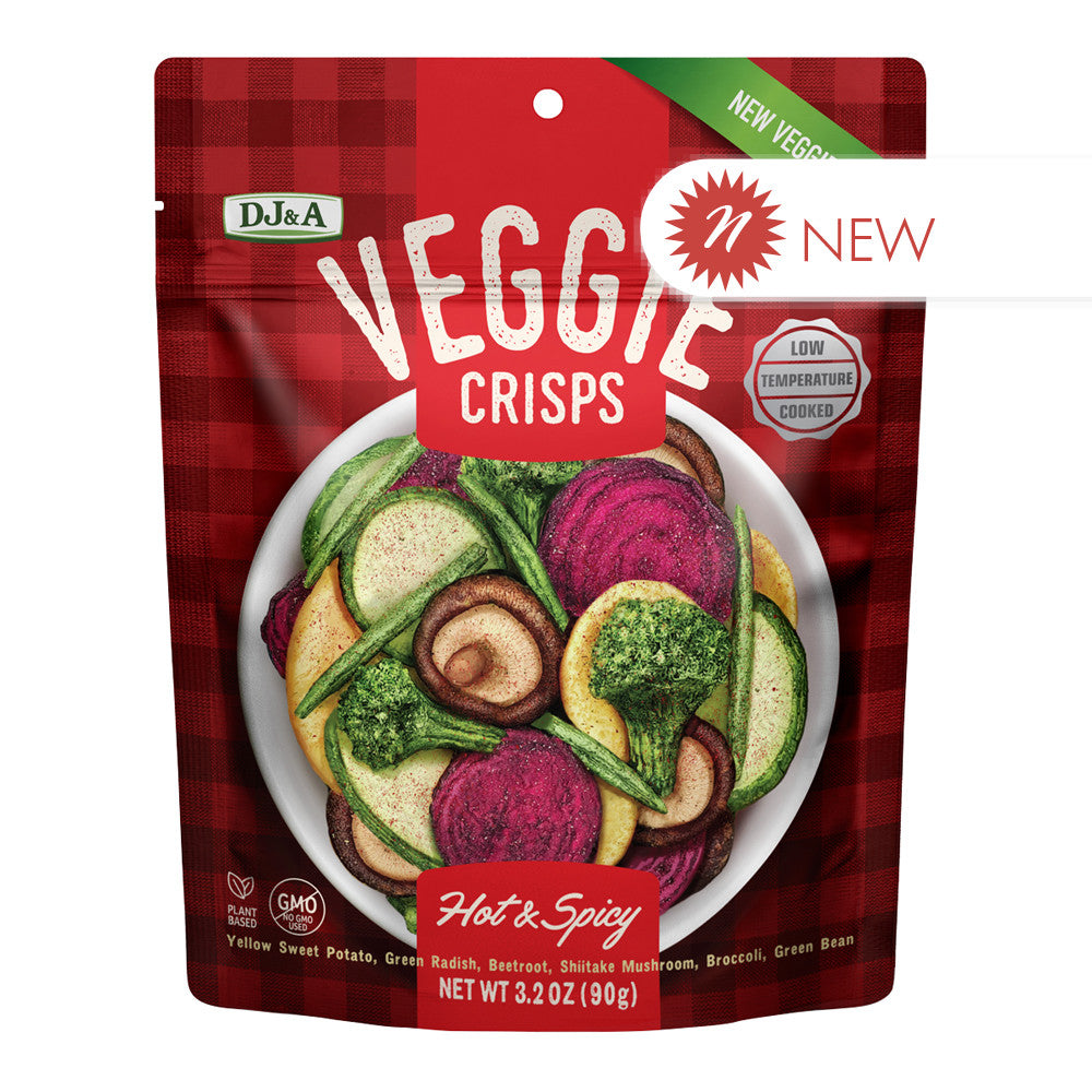 Wholesale Dj&A - Veggie Crisps Hot & Spicy 3.2Oz- Bulk