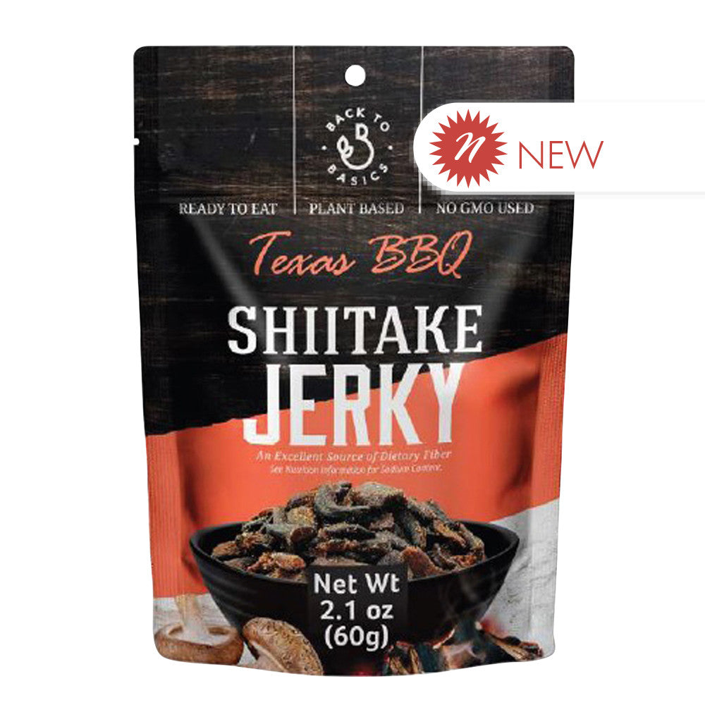 Wholesale Dj&A - Bb - Shiitake Mushroom Jerky - Tex Barbecue 2.12Oz-12ct Case Bulk