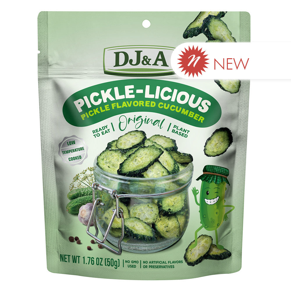 Wholesale Dj&A Pickle-Licious Cucumber 1.76 Oz Pouch- Bulk