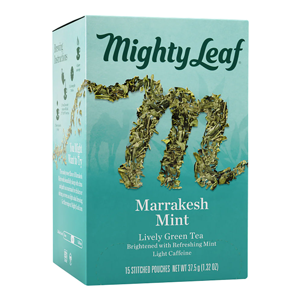 Wholesale Mighty Leaf Marrakesh Mint Tea 15 Ct Box-6ct Case Bulk