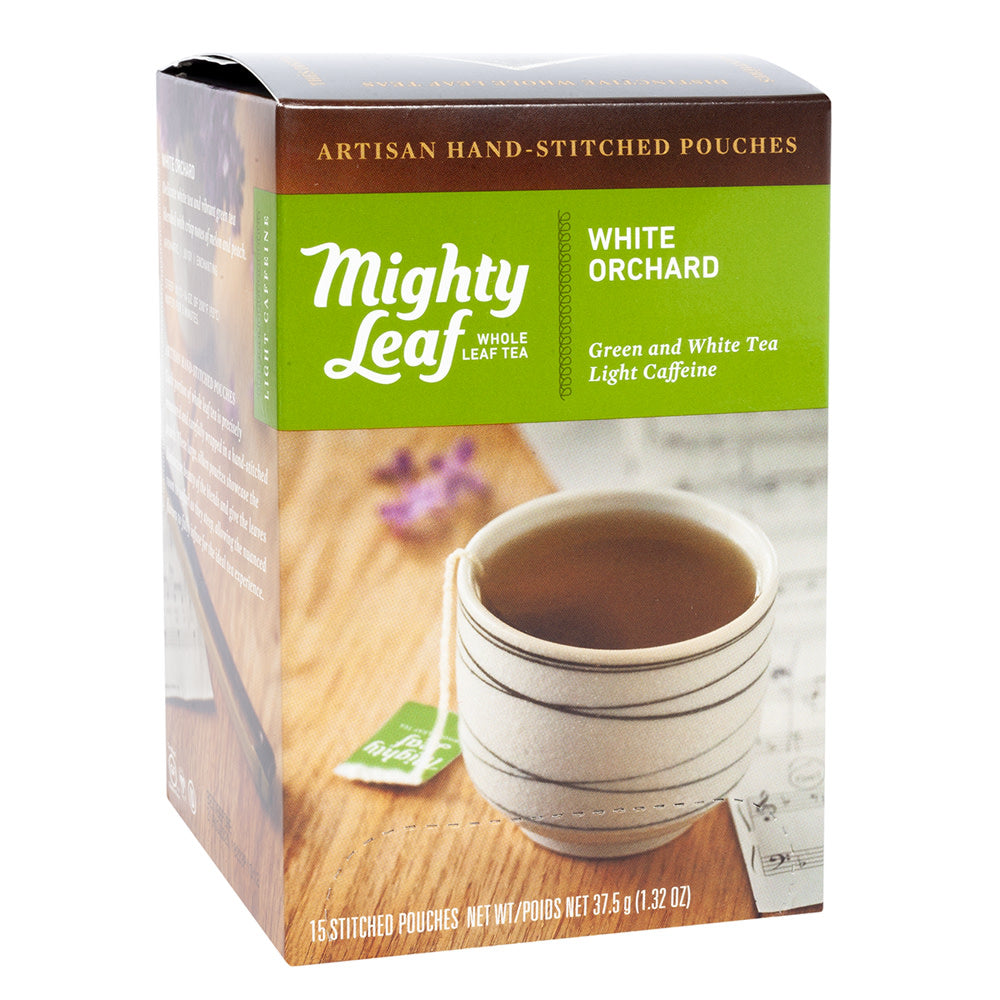 Wholesale Mighty Leaf White Orchard Tea 15 Ct Box-6ct Case Bulk