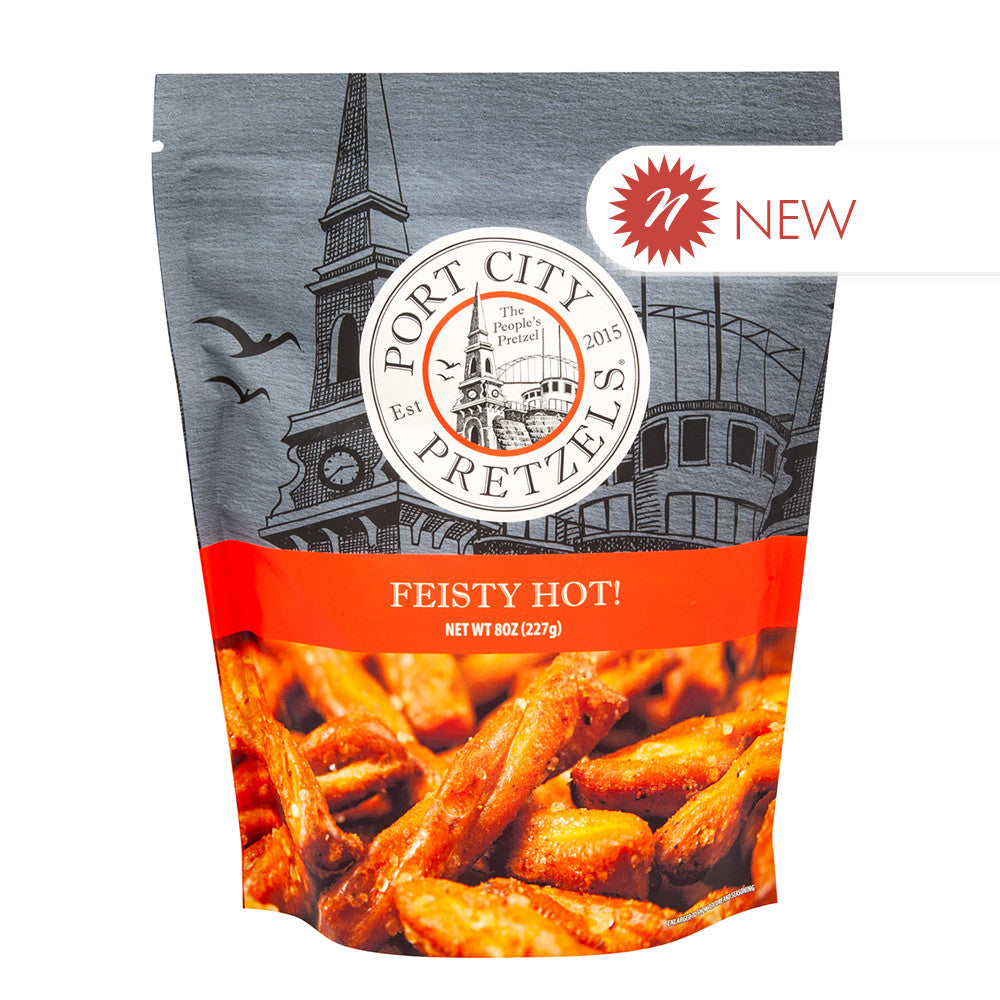 Wholesale Port City Pretzels - Feisty Hot - 8Oz- Bulk