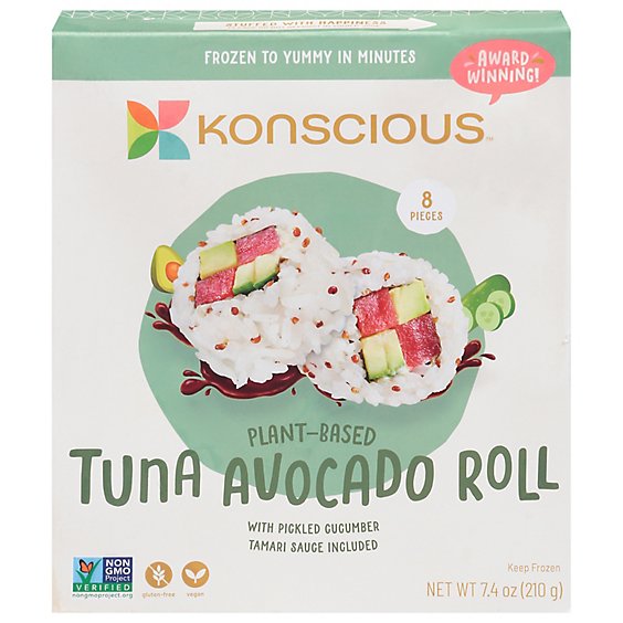 Konscious Tuna Avocado Sushi Roll 7.4 Oz