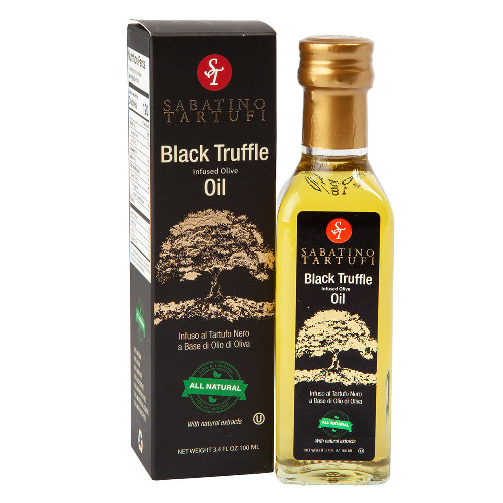 Wholesale Sabatino All Natural Black Truffle Infused Oil 3.4 Oz Bottle-6ct Case Bulk