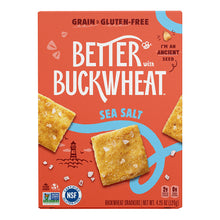 Wholesale Better Buckwheat Sea Salt Crackers 4.25 Oz Box- Bulk