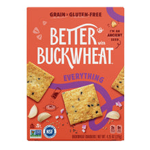 Wholesale Better Buckwheat Everything Crackers 4.25 Oz Box- Bulk