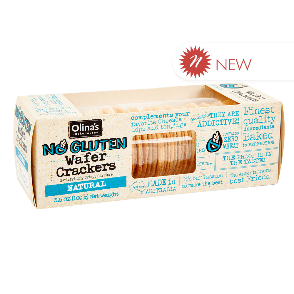 Wholesale Olina'S - Gluten Free Wafe Cracker - Ntral 3.5Oz- Bulk