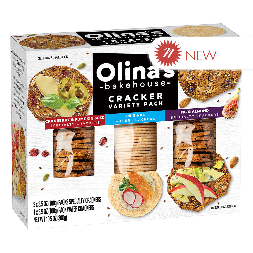 Wholesale Olina'S - Variety Cracker Pack - 10.5Oz- Bulk