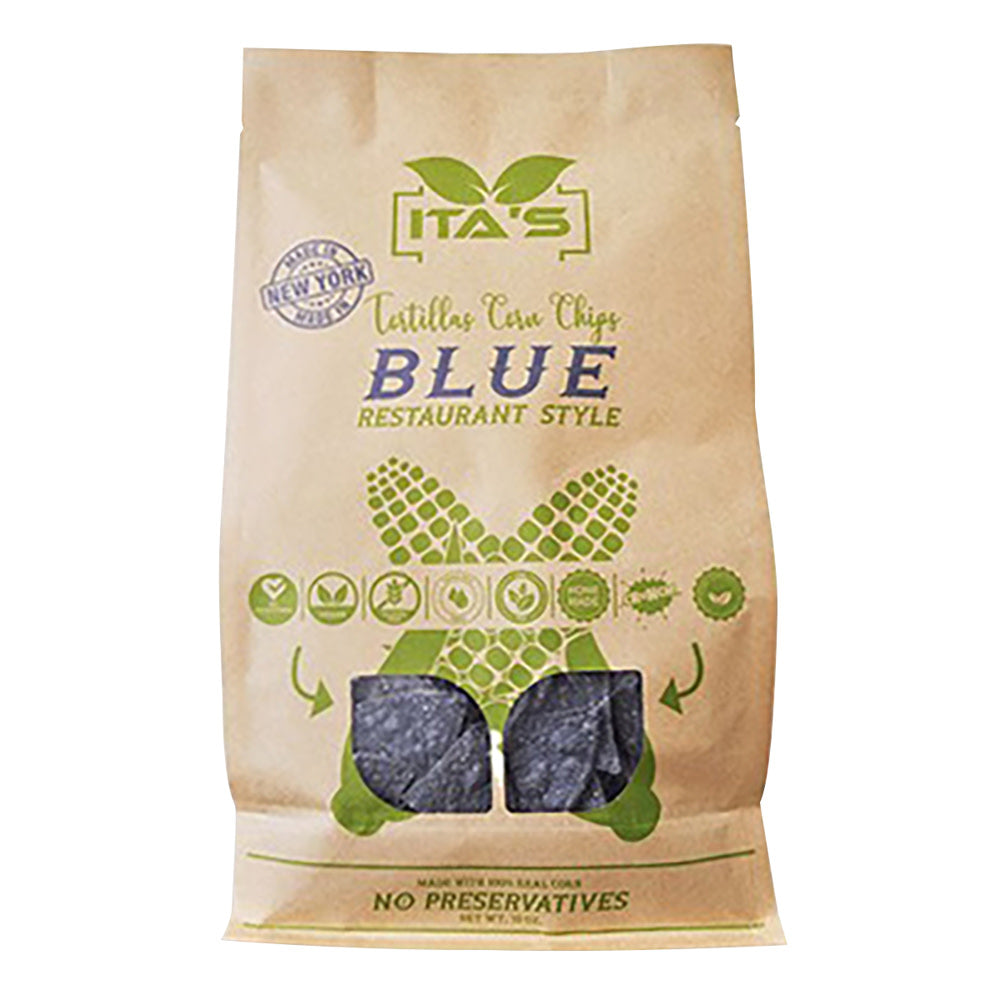 Wholesale Ita’S Tortillas Blue Corn Chips 10 Oz Bag-12ct Case Bulk