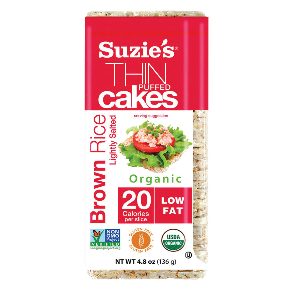 Wholesale Suzie'S Whole Grain Brown Rice And Light Salt Thin Cakes 4.9 Oz-12ct Case Bulk