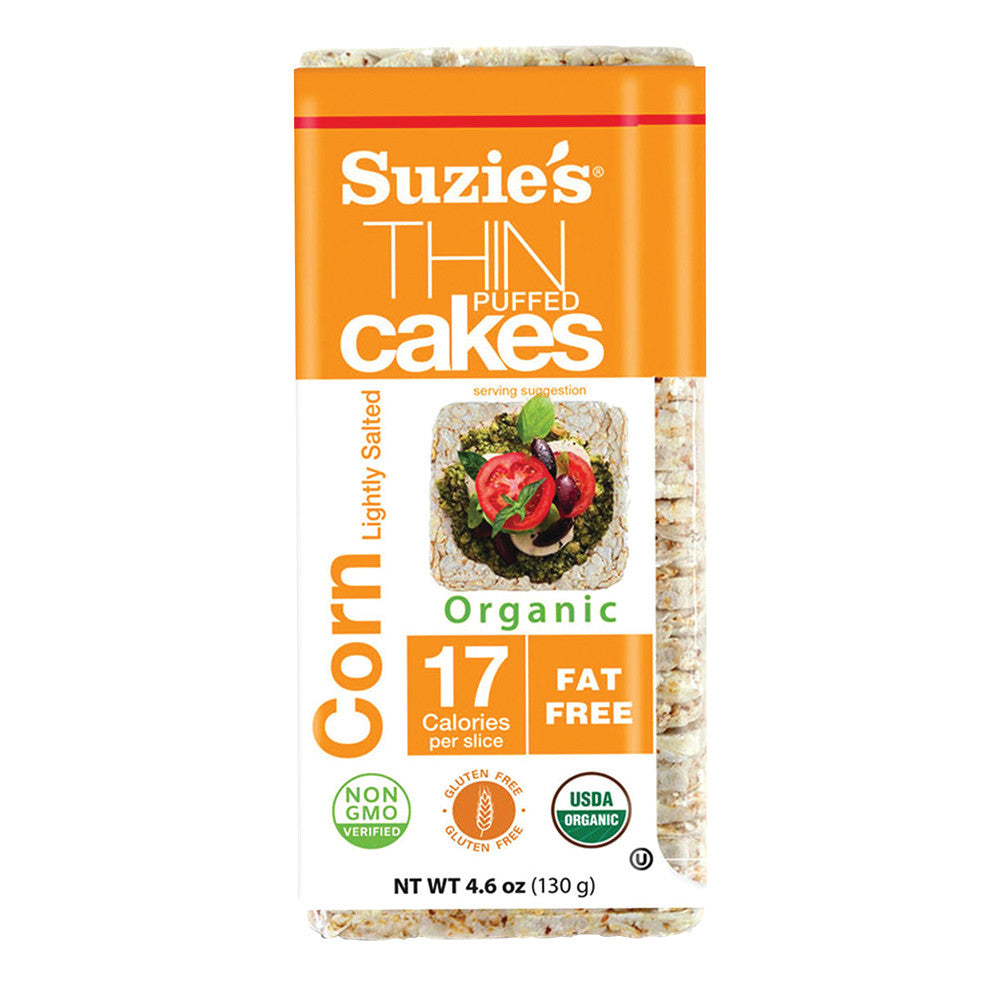 Wholesale Suzie'S Whole Grain Salted Corn Thin Cakes 4.5 Oz-12ct Case Bulk