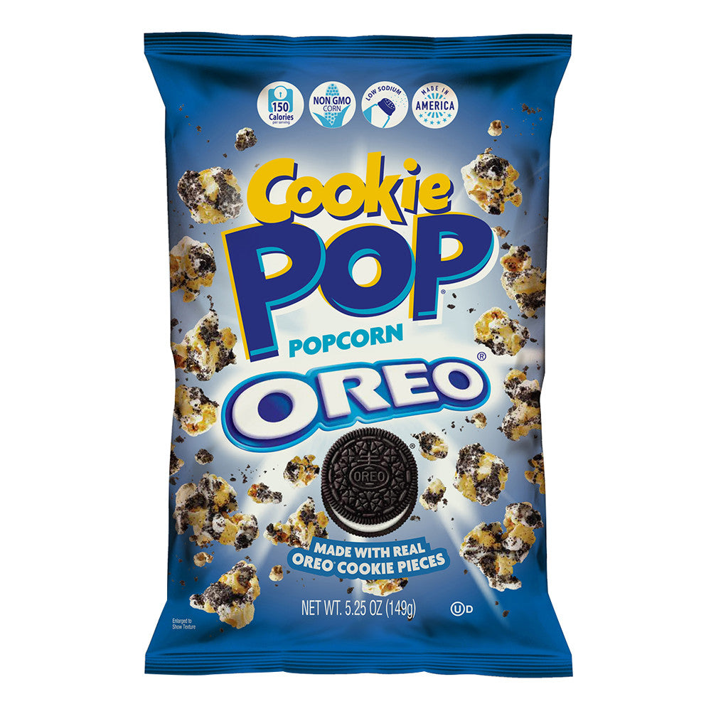 Cookie Pop Oreo Cookie Popcorn 5.25 Oz Bag