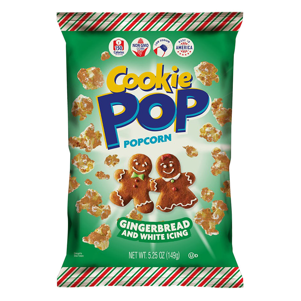 Wholesale Cookie Pop Gingerbread Cookie Popcorn 5.25 Oz Bag-12ct Case Bulk