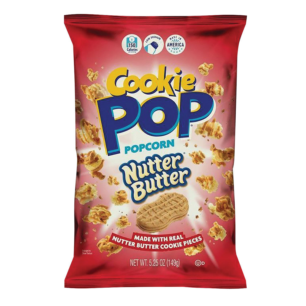 Wholesale Cookie Pop Nutter Butter Popcorn 5.25 Oz Bag-12ct Case Bulk