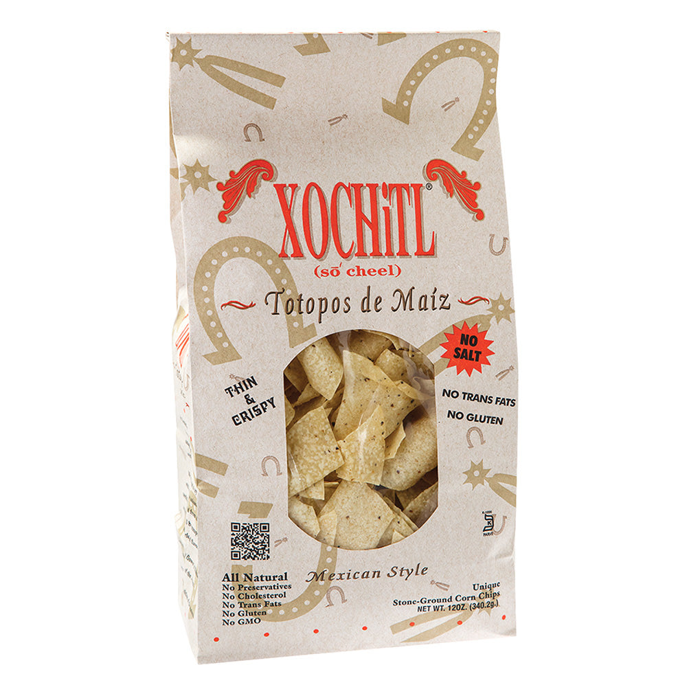 Wholesale Xochitl Unsalted Tortilla Chips 12 Oz Bag-10ct Case Bulk