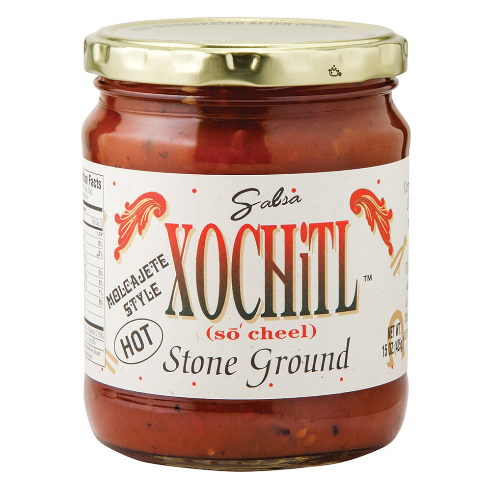 Wholesale Xochitl Stone Ground Hot Salsa 15 Oz Jar-6ct Case Bulk