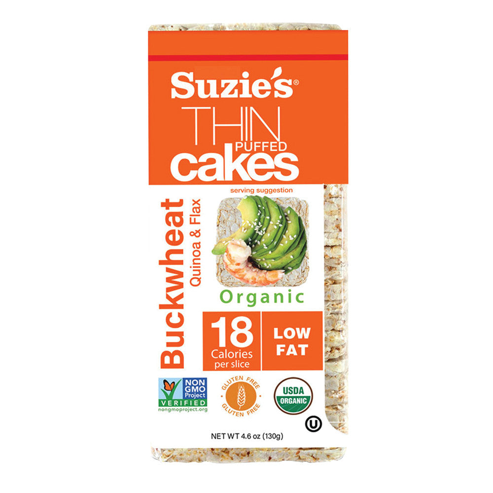 Wholesale Suzie'S Whole Grain Buckwheat Thin Cakes 4.6 Oz-12ct Case Bulk