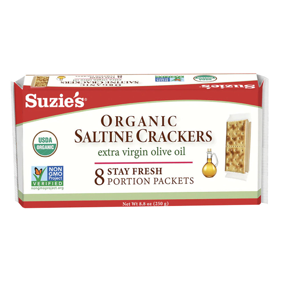 Wholesale Suzie'S Organic Saltines Crackers With Extra Virgin Olive Oilo 8.8 Oz Box-12ct Case Bulk