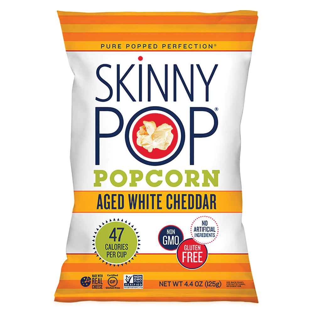 Wholesale Skinnypop Aged White Cheddar Popcorn 4.4 Oz Bag-12ct Case Bulk