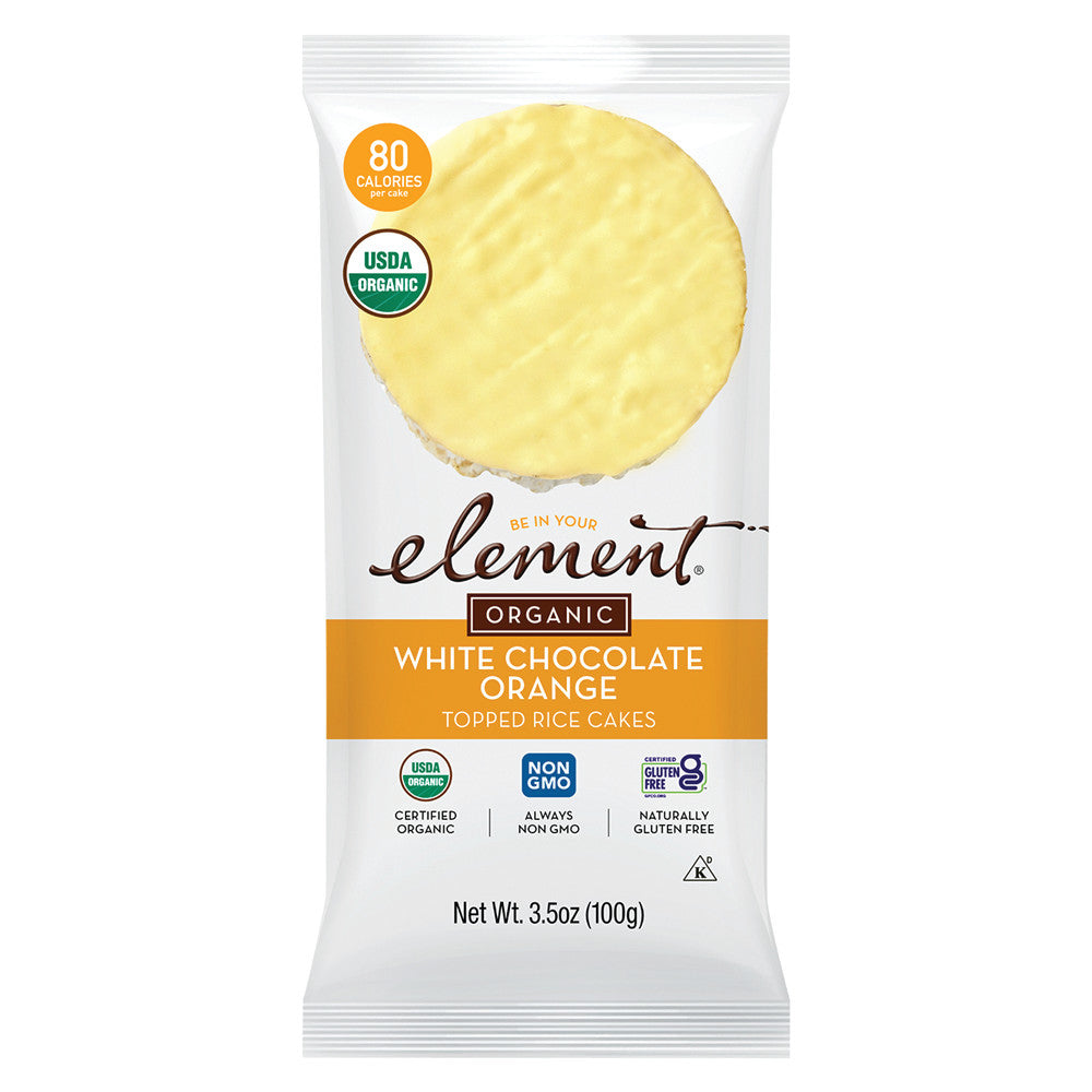 Element Organic Vanilla Orange Rice Cakes 6 Ct 3.5 Oz