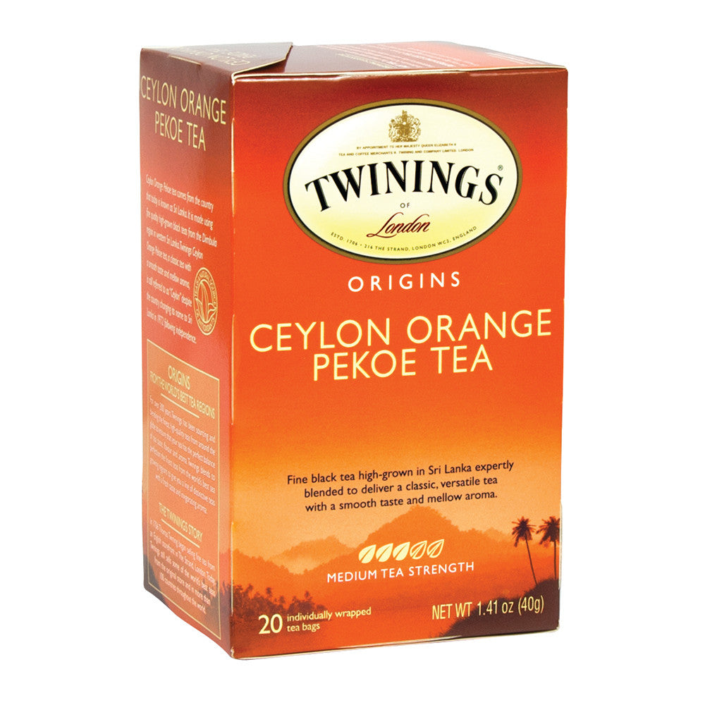 Wholesale Twinings Ceylon Orange Pekoe Tea 20 Ct Box-6ct Case Bulk