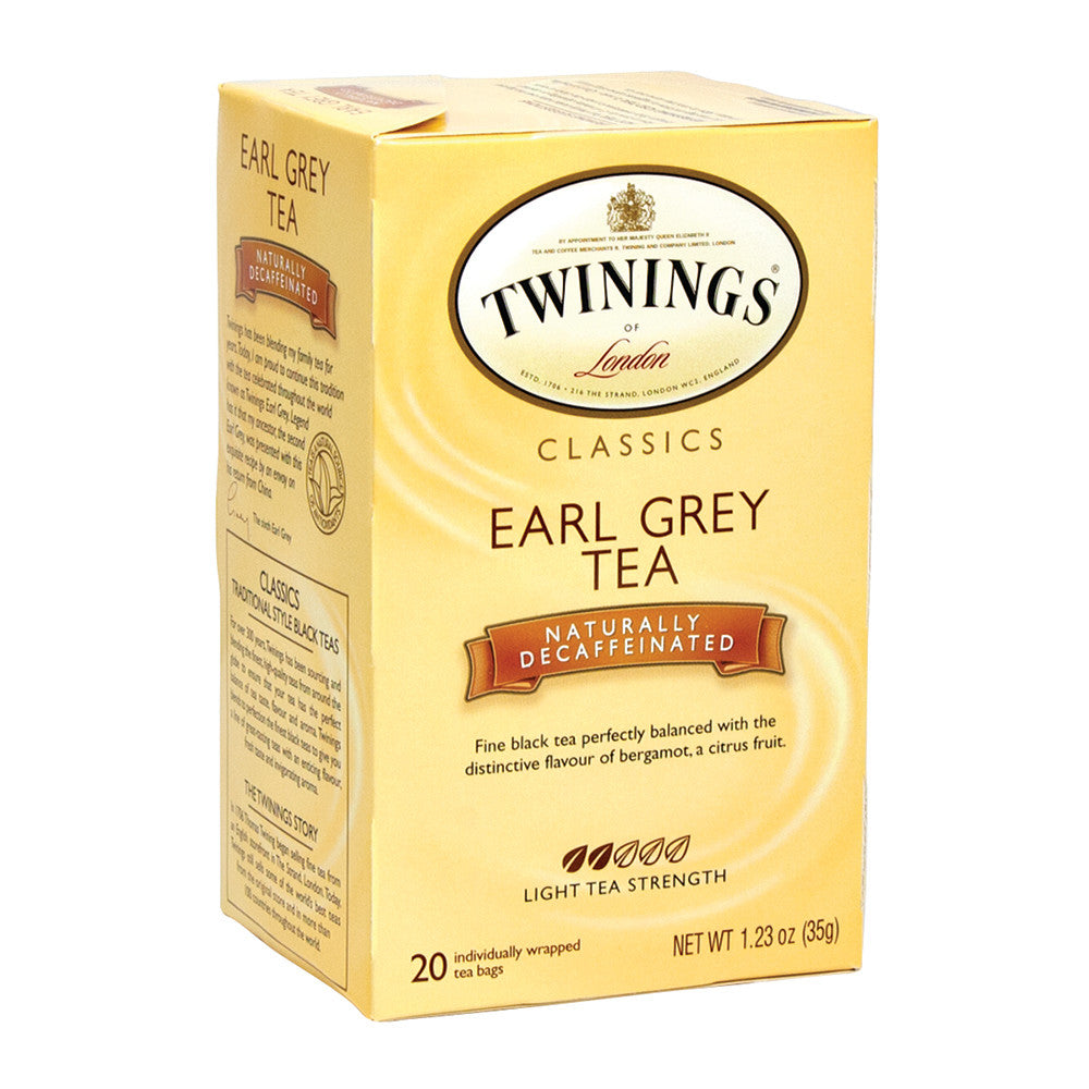 Wholesale Twinings Decaf Earl Grey Tea 20 Ct Box- Bulk
