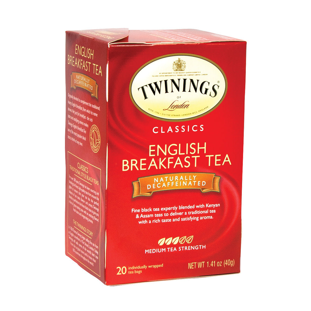 Wholesale Twinings Decaf English Breakfast Tea 20 Ct Box-6ct Case Bulk