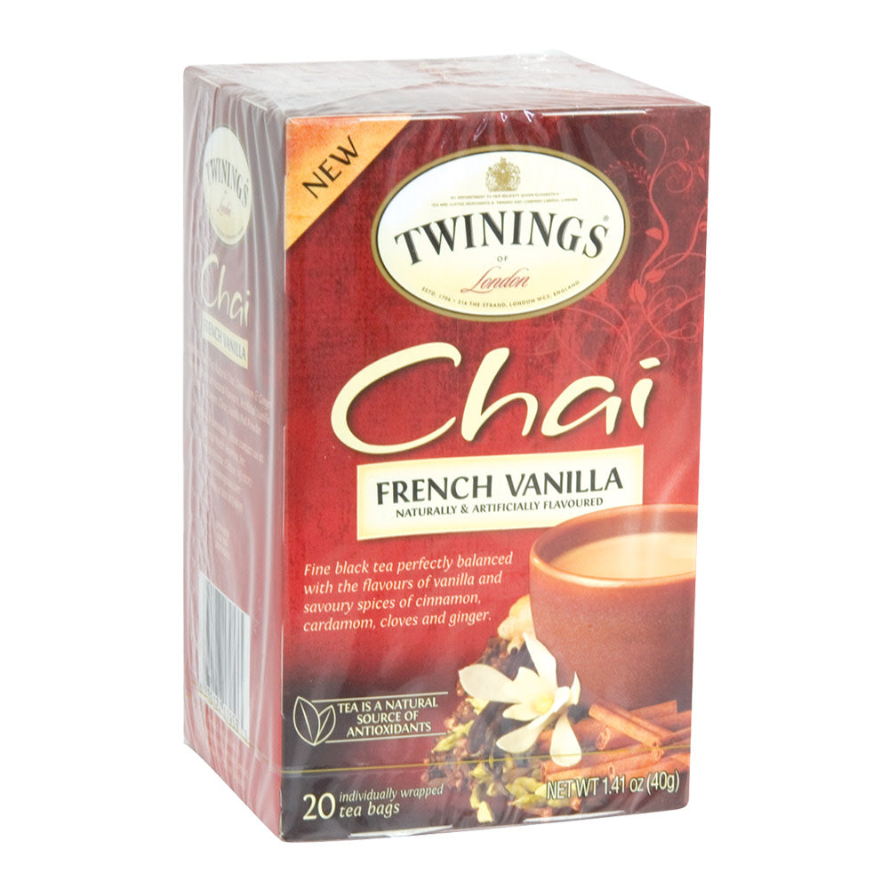 Wholesale Twinings French Vanilla Chai Tea 20 Ct Box-6ct Case Bulk