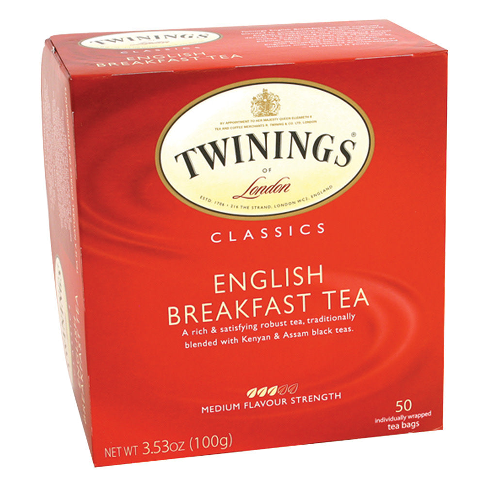 Wholesale Twinings English Breakfast Tea 50 Ct Box-6ct Case Bulk