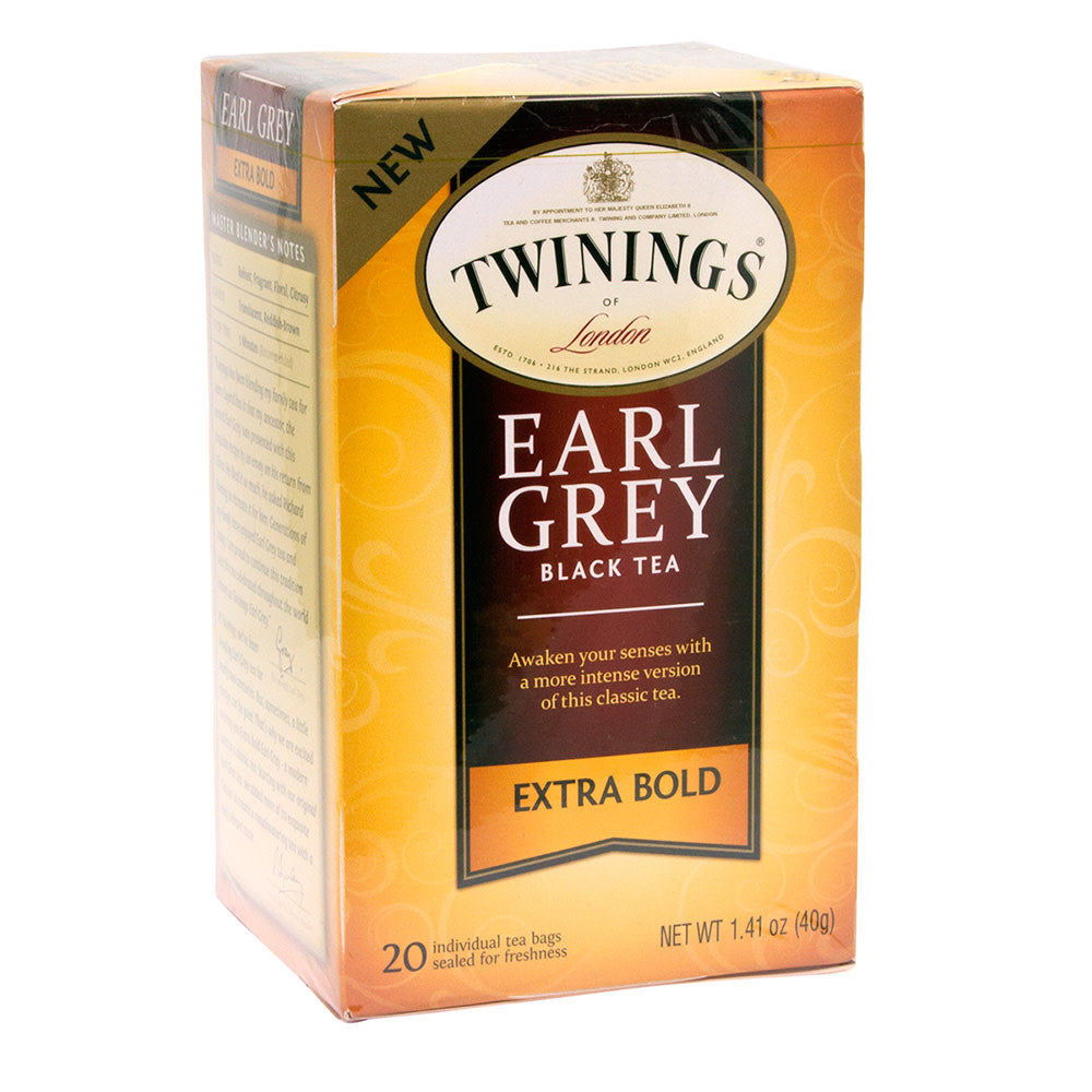 Wholesale Twinings Earl Grey Extra Bold Black Tea 20 Ct Box- Bulk