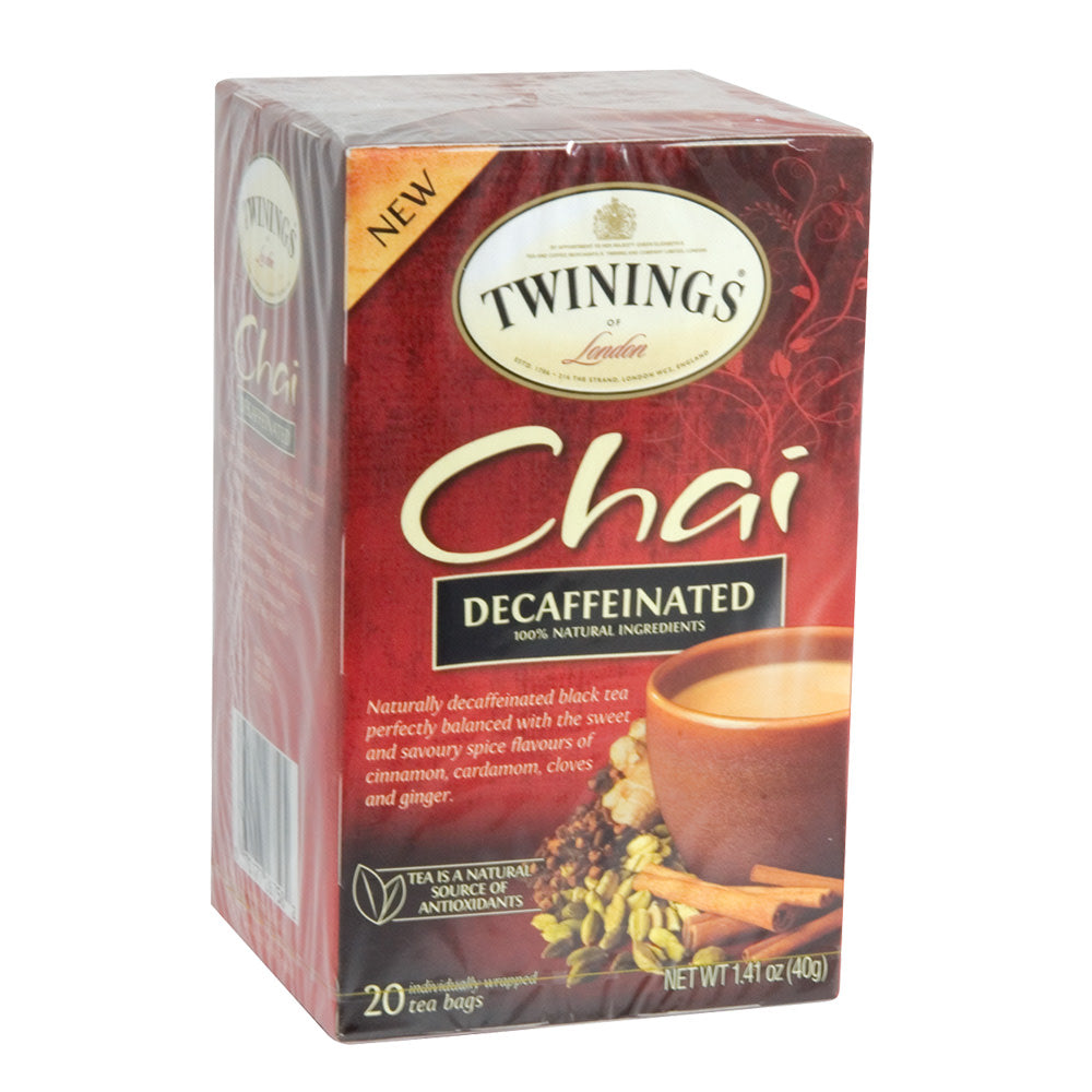 Wholesale Twinings Decaf Chai Tea 20 Ct Box-6ct Case Bulk