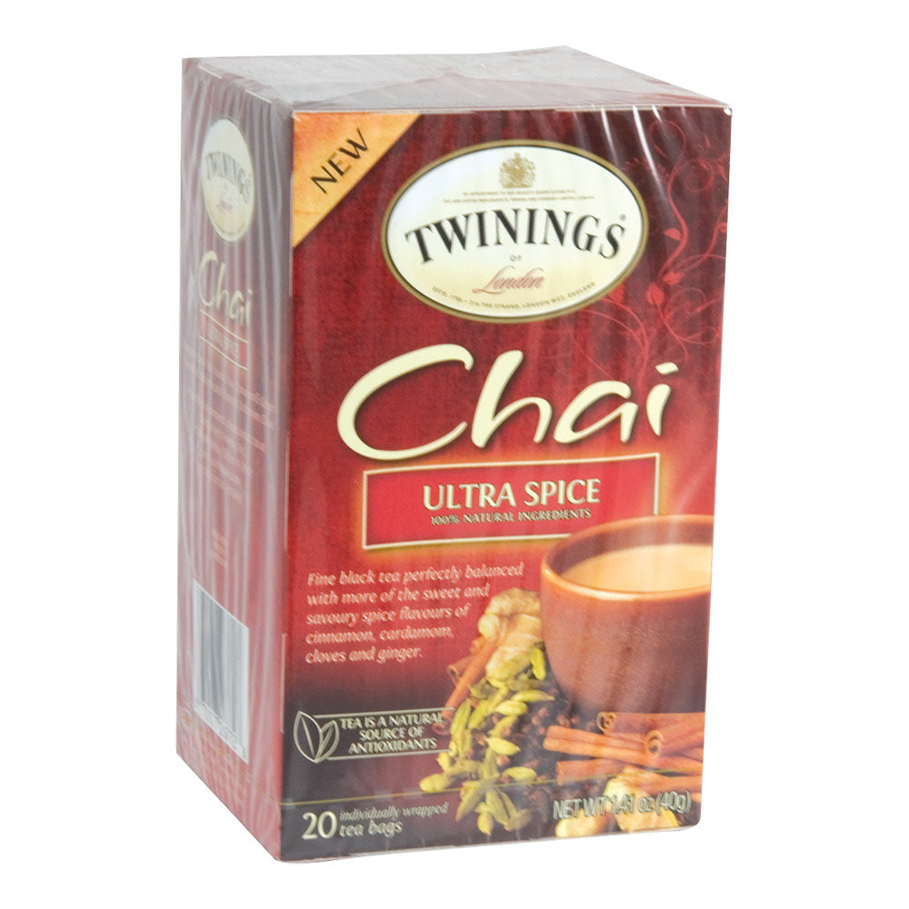 Wholesale Twinings Ultra Spice Chai Tea 20 Ct Box-6ct Case Bulk