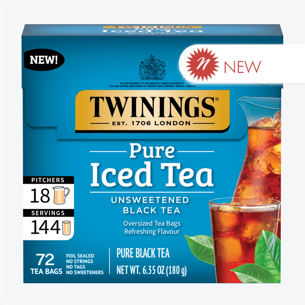 Wholesale Twinings Iced Tea Unsweetened Black Tea 72 Ct Box-6ct Case Bulk