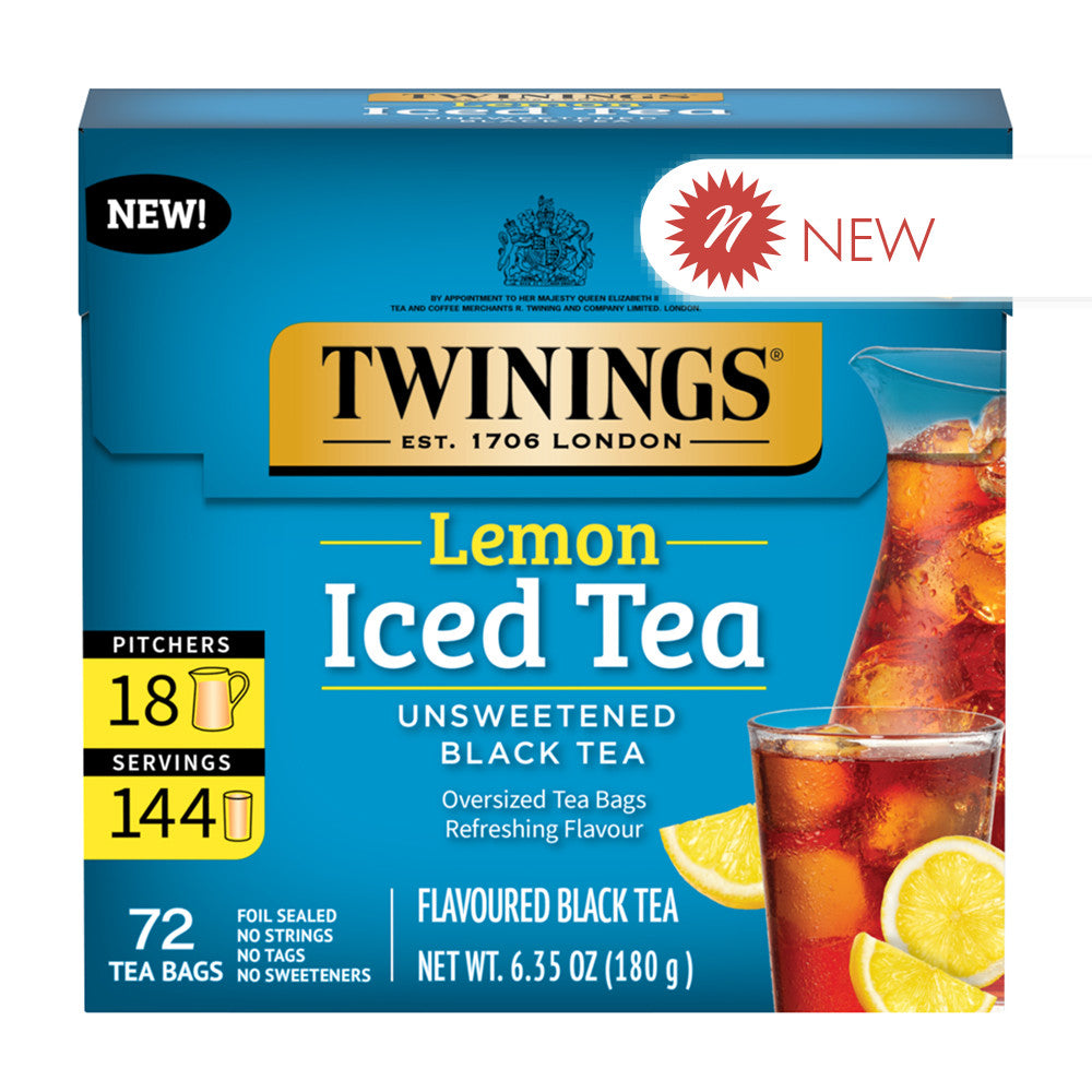 Wholesale Twinings Iced Tea Lemon Black Tea 72 Ct Box-6ct Case Bulk