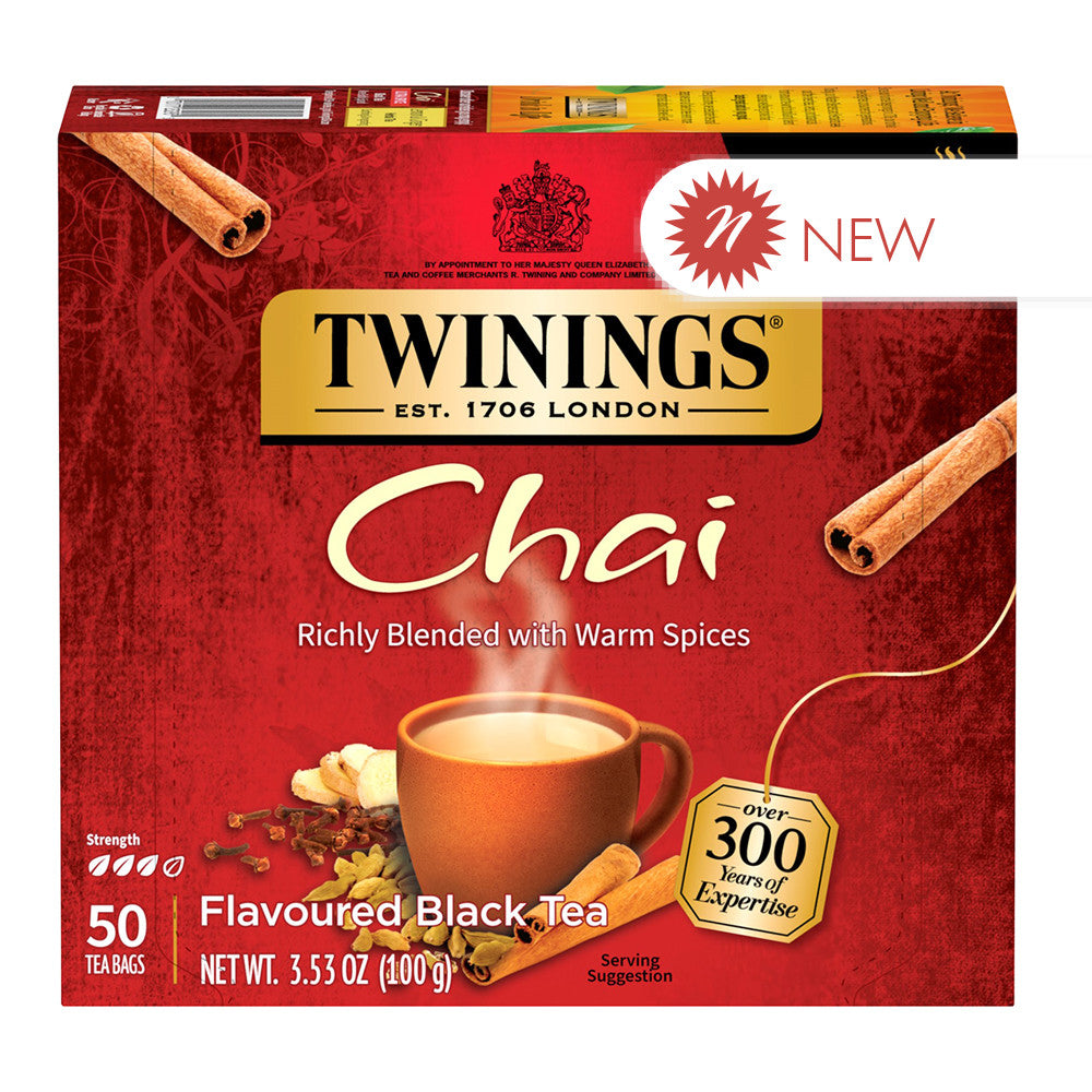 Wholesale Twinings Tea Chai 50 Ct Box-6ct Case Bulk