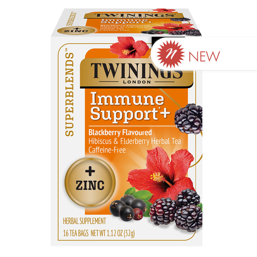 Wholesale Twinings Superblends Immune Support+ Zinc Tea Box- Bulk