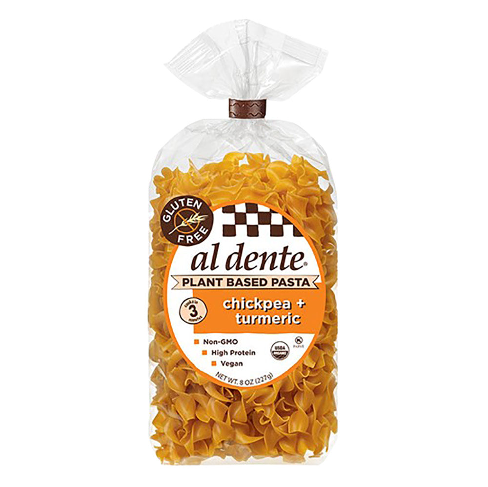 Wholesale Al Dente Gluten Free Chickpea & Turmeric Pasta 8 Oz- Bulk