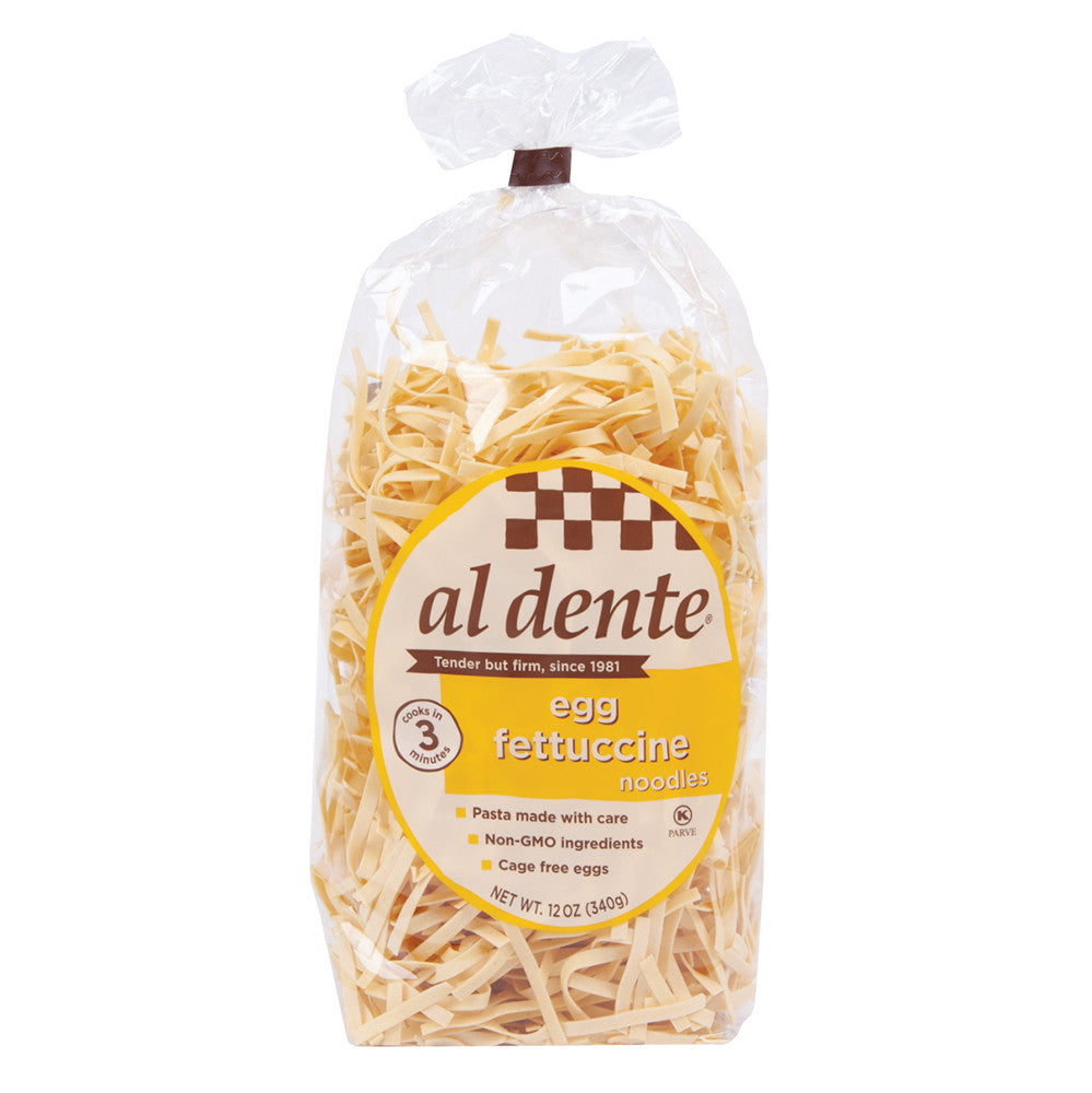 Wholesale Al Dente Egg Fettuccine Pasta 12 Oz Bag- Bulk