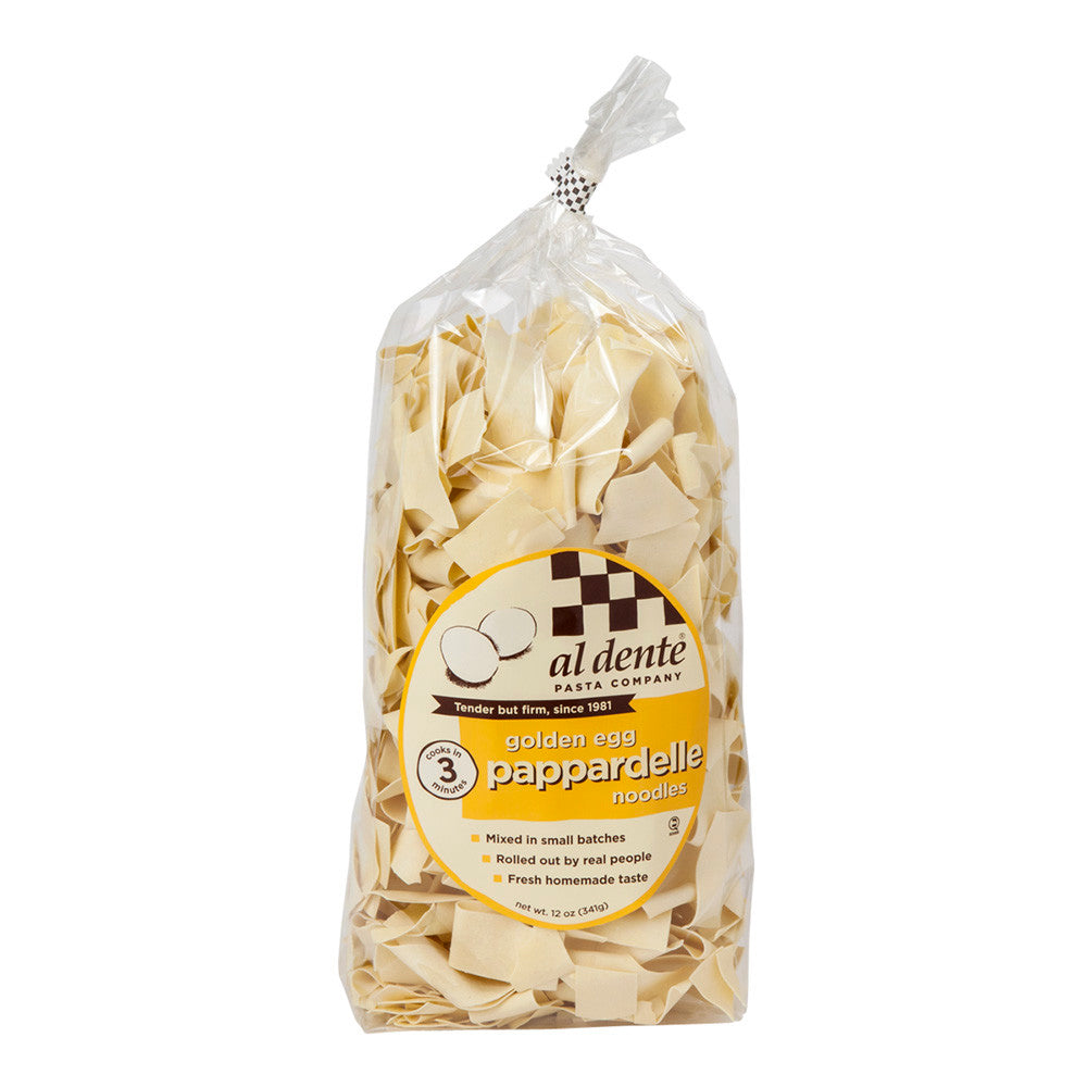 Wholesale Al Dente Golden Egg Pappardelle Pasta 12 Oz Bag- Bulk