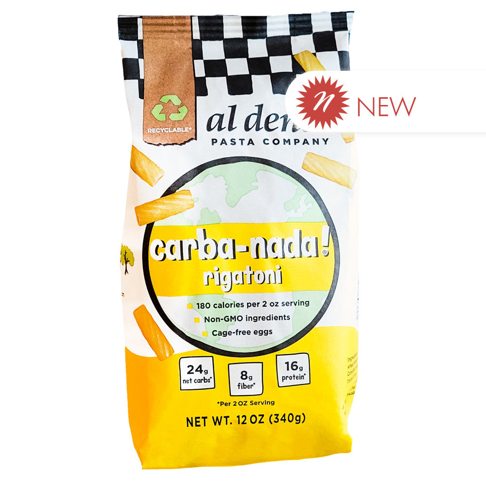 Wholesale Al Dente - Carba Nada Rigatoni - 12Oz-8ct Case Bulk