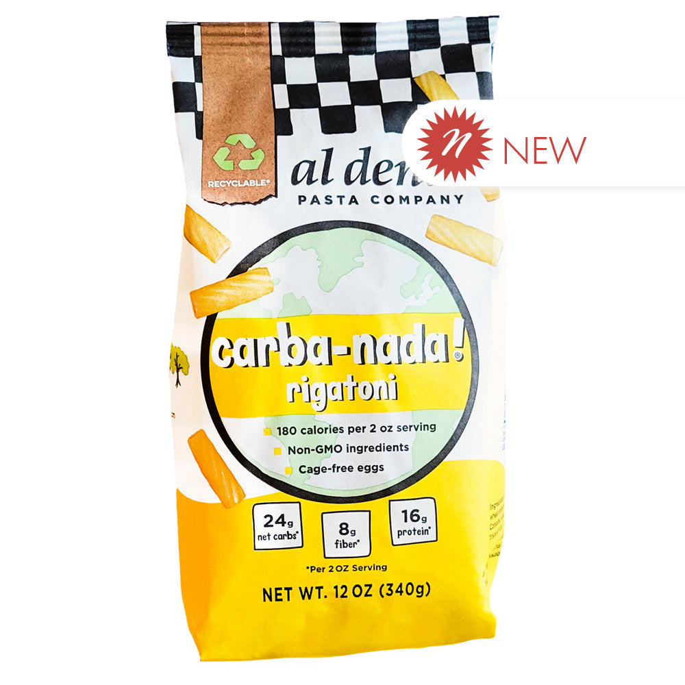 Wholesale Al Dente - Carba Nada Rigatoni - 12Oz- Bulk