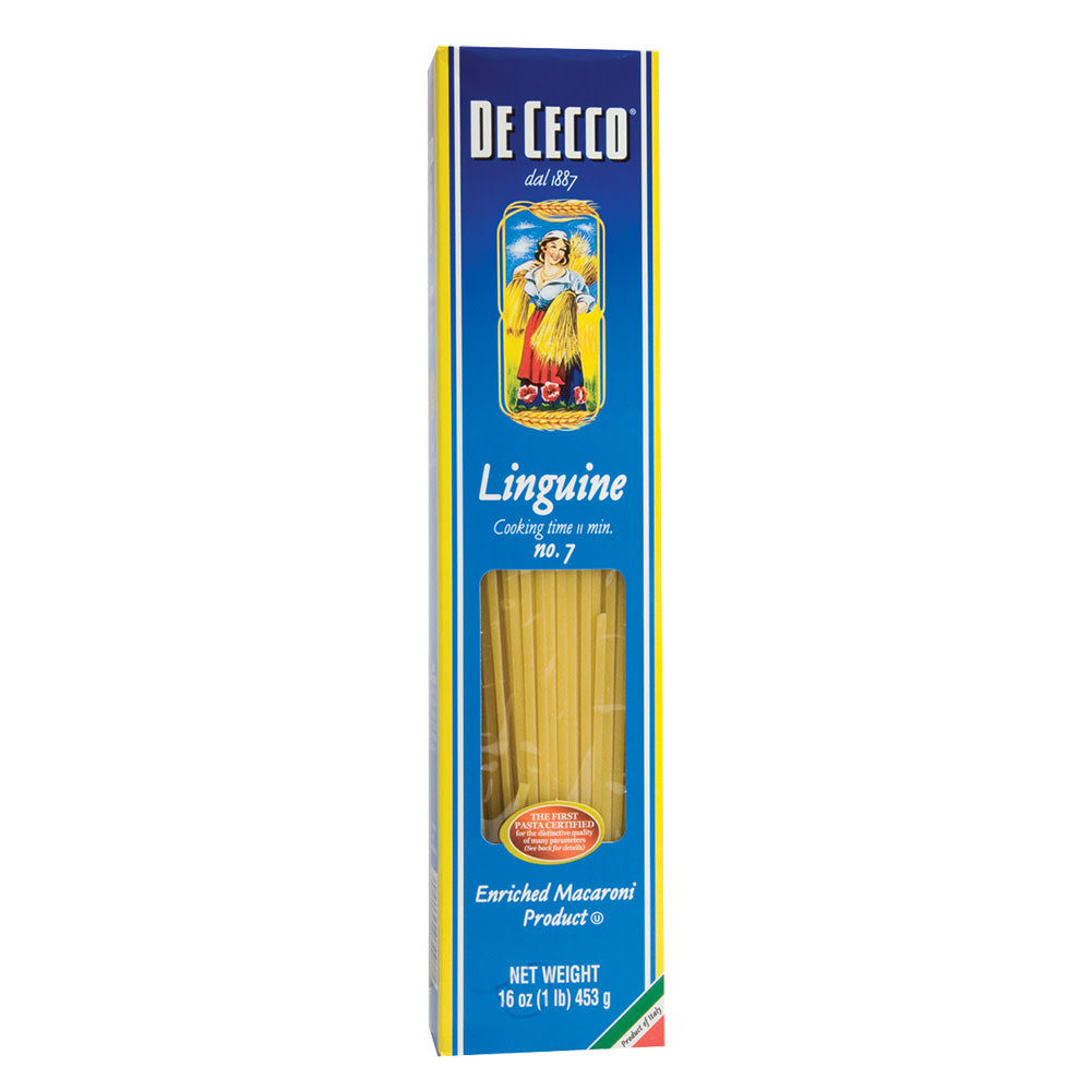 Wholesale De Cecco Linguine Pasta 16 Oz Box # 7- Bulk