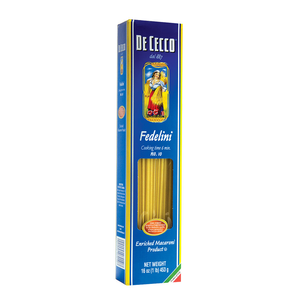 Wholesale De Cecco Fedelini Pasta 16 Oz Box # 10- Bulk
