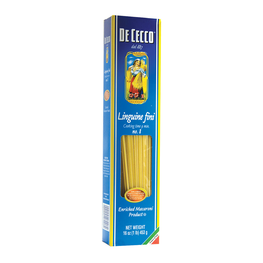 Wholesale De Cecco Linguine Fini Pasta 16 Oz Box # 8- Bulk