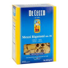 Wholesale De Cecco Mezzi Rigatoni Pasta 16 Oz Box # 26- Bulk