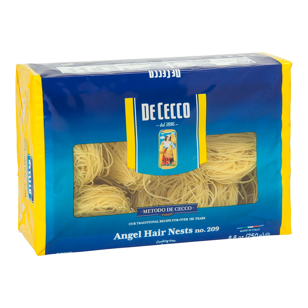 De Cecco Angel Hair Nests 8.8 Oz Box