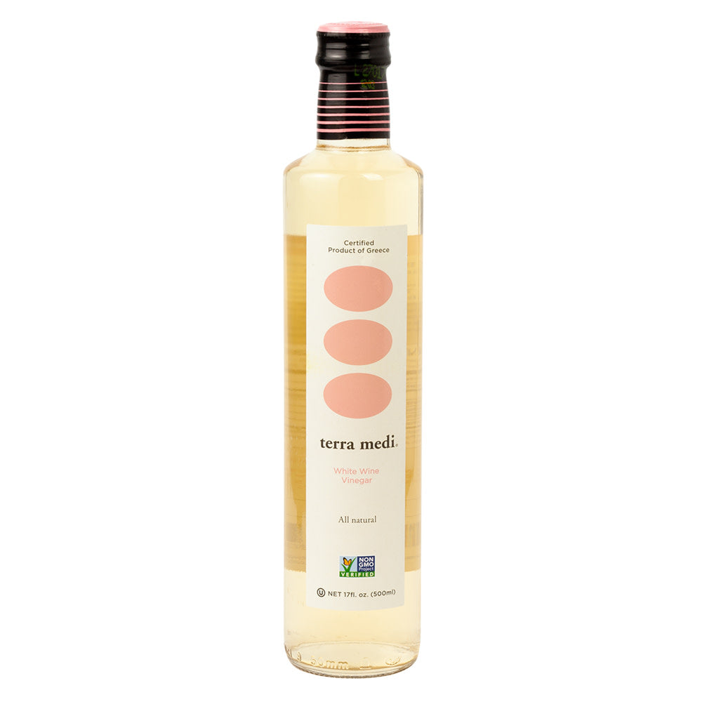 Wholesale Terra Medi White Wine Vinegar 17 Oz Bottle- Bulk